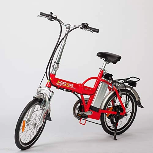 Road Bike : limitless sharing TDL6123 folding ebike bicycle 20'' Lithium Battery 36v 10ah Red