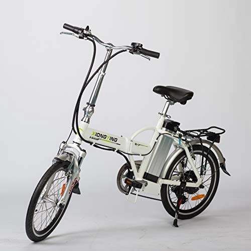 Road Bike : limitless sharing TDL6123 folding ebike bicycle 20'' Lithium Battery 36v 10ah White