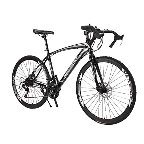 Road Bike : LIUCHUNYANSH Off-road Bike Bicycle MTB Adult Mountain Bike Road Bicycles For Men And Women 27.5in Wheels 21 Speed Double Disc Brake (Color : Black)