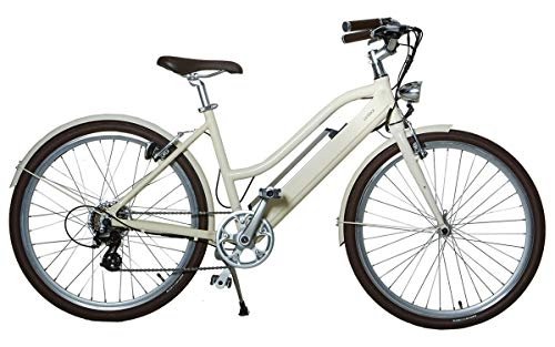 Road Bike : LUTECE Adult's Electric Bike, Libby Miller, VAE, 26 Inches, Aluminium, 250W, 70km Battery, 19kg with Battery, Delivered Assembled, Crme de Beige, 1m55-1m80