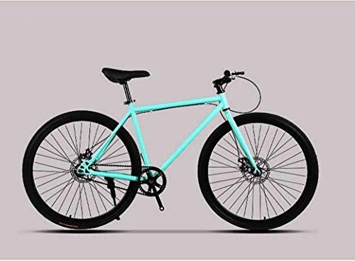 Road Bike : Men's And Women Adult Road Bicycle, 26 Inch Bikes, Double Disc Brake, High Carbon Steel Frame, Road Bicycle Racing,