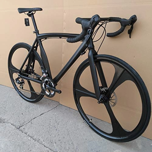 Road Bike : MHUI Road bike 14 speed curved handle road bicicleta aluminum alloy bicycle double disc brake
