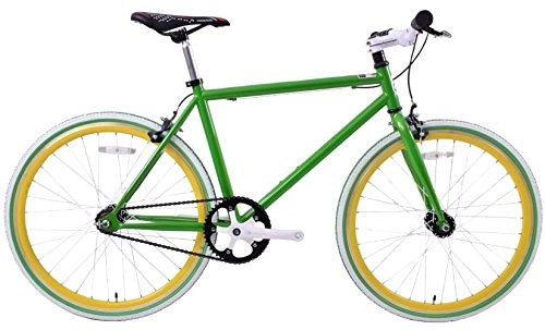 Road Bike : Micargi 24" Wheel Fixie Road Bike Single Speed Flip Flop 45cm Frame 11.2kgs Gloss Green