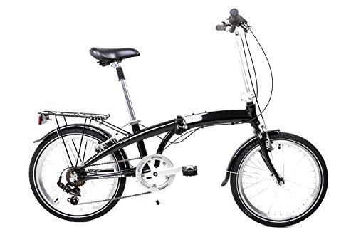 Road Bike : MIFA '20Inch Aluminium Folding Folding Bike Bicycle Folding Bike Shimano 7-speed Camping Black