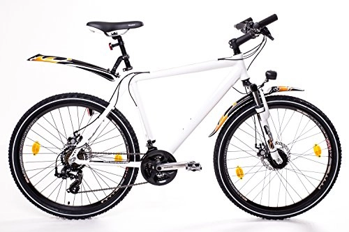Road Bike : MIFA '26inch MTB Cross Bicycle Bike Shimano 21Speed StVZO Disc White