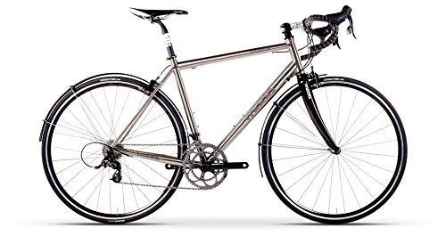 Road Bike : Moda Unisex's Nocturne Titanium Road Bike, 44 cm