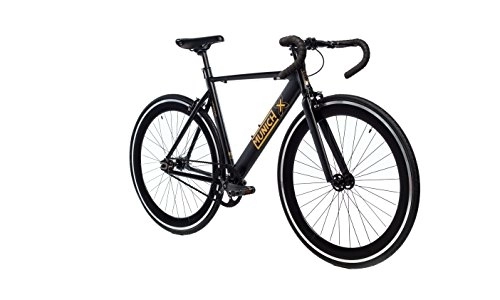Road Bike : Moma Bikes, MUNICH Fixie City Bike, Black / Gold , Fixed Gear & Single Speed