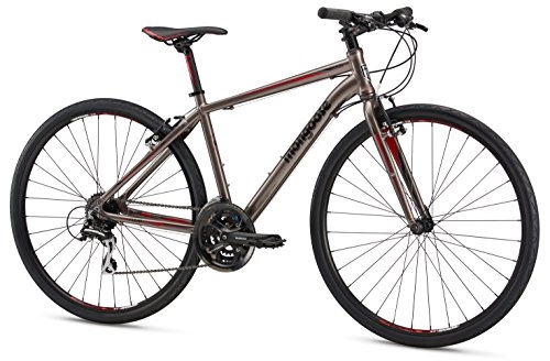 Road Bike : Mongoose Artery Comp Gravel Road Bike with Aluminum Frame and 700c Wheels, 17.5-Inch / Medium Frame, Silver