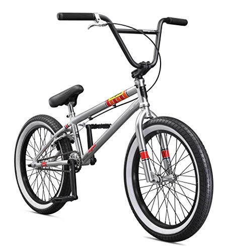 Road Bike : Mongoose Legion L100 20" Freestyle BMX Bike, Silver