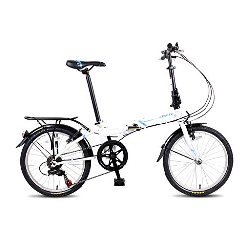 Road Bike : Mountain Bikes Bicycle Foldable Bicycle Road Bike Variable Speed Bike Shock Absorption Bike 20 Inch 7 Speed Shift (Color : Black, Size : 150 * 60 * 110cm)