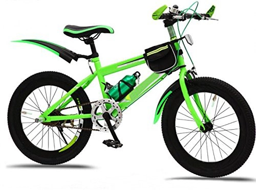 Road Bike : MTB Folding Bicycle Bike 18 / 20 / 22 Inch Children's Cycling Bike, Green-23in