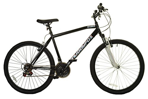 Road Bike : Muddyfox Men's Raider Hardtail 18 Speed Mountain Bike, Black / White, 26 Inch