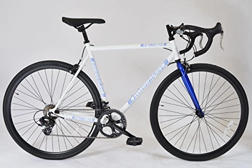 Road Bike : Muddyfox Road 14. Adult 14 Speed Road Bike. White / Blue, 56 cm (22 in) Frame.