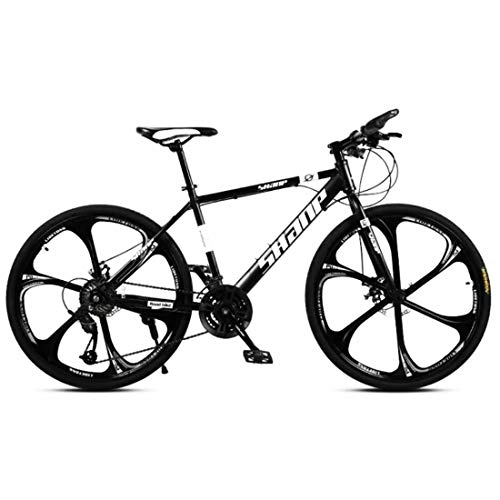 Road Bike : MUYU Bikes 21-Speed (24-Speed, 27-Speed, 30-Speed) Road Bike Wheels Road Bicycle Dual Disc Brake Bicycles, Black, 27 speed