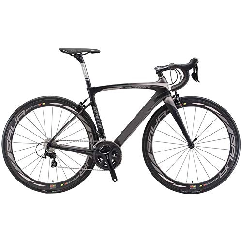 Road Bike : MYRCLMY Carbon Road Bike, Carbon Fiber 700C Road Bicycle with 105 22 Speed Groupset Ultra-Light Carbon Wheelset Seatpost Fork Bicycle, D