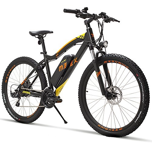 Road Bike : MZZK 27.5" Electric Mountain Bike, Ebike, 48V 7.5Ah 360W Lithium-Ion Battery, 21Speed Electric Bicycle for Adults