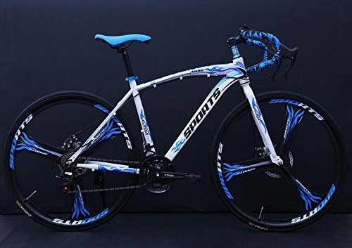 Road Bike : N\A ZGGYA Mountain Bike Variable Speed Dead Flying Bicycle Men's Women's Bicycle Road Race Bicycle Double Disc Brake Adult Variable Speed Student Car