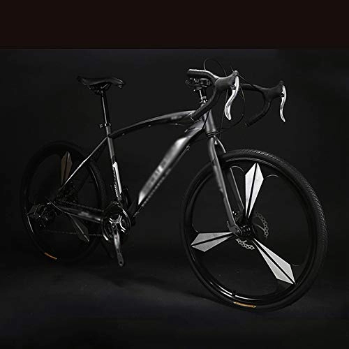Road Bike : NA ZGGYA Mountain Bike, 27-speed Bike, 26-inch Road Bike, Double Disc Brakes, High-carbon Steel Frame, Male Female Adult Bikes, Bike Adult Hybrid
