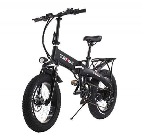 Road Bike : NANROBOT N4 Foldable Electric Bike 500W Motor 20 Inch Fat Tire 48V 10.4AH Lithium-Ion Battery 7 Speeds E-Bike