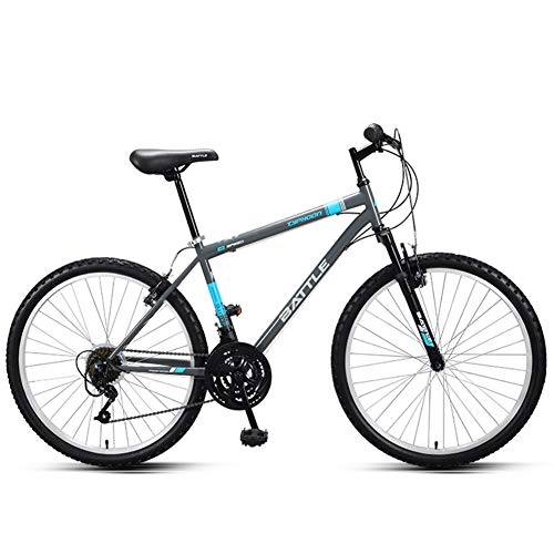 Road Bike : NENGGE 26 Inch Road Bike, 18 Speed Adult High-carbon Steel Frame Road Bicycle, City Commuter Bicycle with Damping Front fork, Perfect for Road Or Dirt Trail Touring, Blue