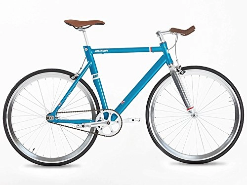 Road Bike : New Alloy Fixed Gear Bike, Special Design Unique, 56CM, Blue