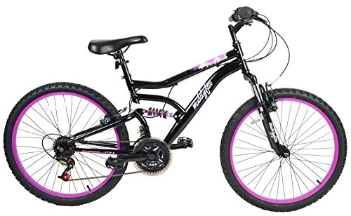 Road Bike : New Girls / Childrens Black Muddyfox Inca Mountain Bikes - Black -