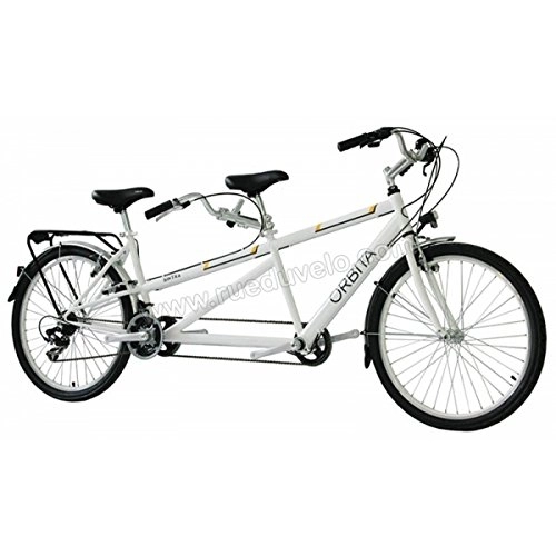Road Bike : Orbita Sintra Hybrid Tandem Bicycle, White