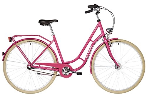 Road Bike : Ortler Detroit 3s EQ City Bike Women pink 2019 holland bicycle