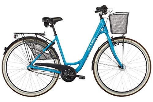 Road Bike : Ortler Lillesand 3 City Bike Women blue 2018 holland bicycle