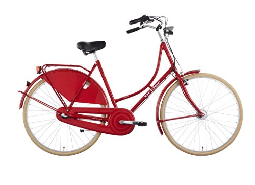 Road Bike : Ortler Van Dyck City Bike red 2019 holland bicycle