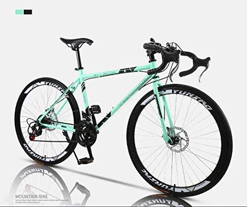Road Bike : PARTAS Advanced Riders, Road Bicycle, 24-Speed 26 Inch Bikes, High Carbon Steel Frame, Double Disc Brake, Road Bicycle Racing, Men's and Women Adult (Color : X)
