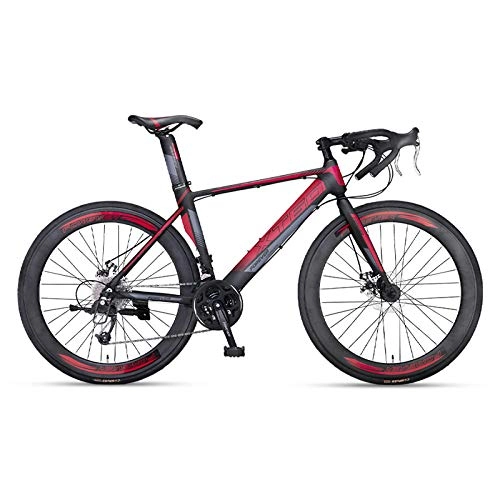 Road Bike : peipei 700c 16 Speed Aluminum Alloy Road Bike for Adult-Red_700c(160-195cm)_16 speed