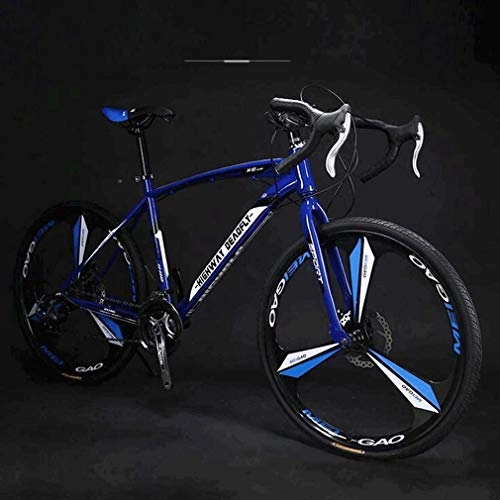 Road Bike : PING 26-Inch Road Bicycle, 27-Speed Bikes, Double Disc Brake, High Carbon Steel Frame, Road Bicycle Racing, Men's And Women Adult-Only
