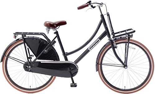 Road Bike : POPAL Daily Dutch Basic 26 Inch 46 cm Girls Coaster Brake Black