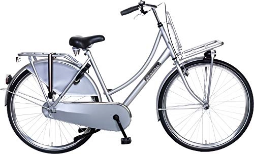 Road Bike : POPAL Daily Dutch Basic 28 Inch 53 cm Woman Coaster Brake Silver