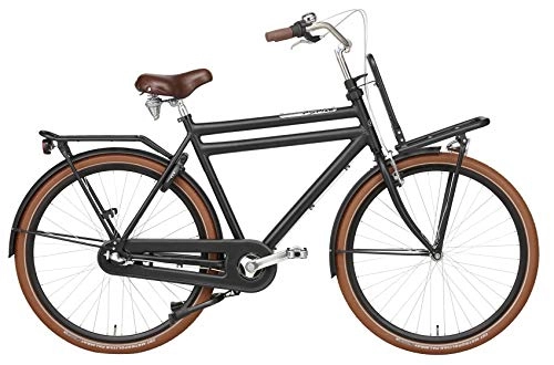 Road Bike : POPAL Daily Dutch Prestige 28 Inch 50 cm Men 3SP Coaster Brake Matte black