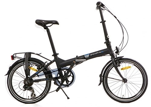 Road Bike : POPAL Reload F207 20 Inch 34 cm Unisex 6SP Rim Brakes Matte black