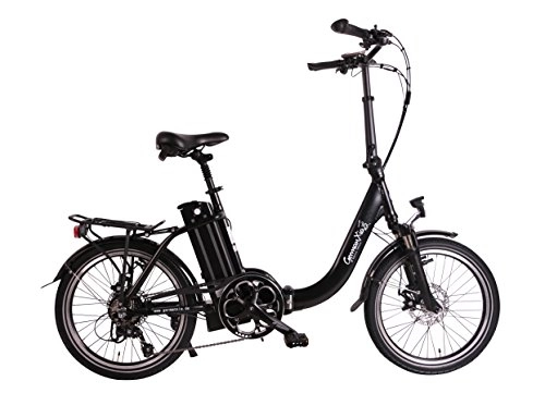 Road Bike : Premium GermanXia Mobilemaster Touring Electric Folding Bike 20 Inch 9 Speed Shimano LCD, 250 W / 15, 6ah 138 KM Range, Comfort Handlebar