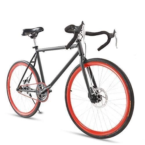 Road Bike : Pumpink Road Bike, Simple Outdoor Sport Bicycle For Men Adult Women's Bicycle, Student Men's Double Disc Brake Sports Car Pneumatic Racing 24 / 26 Inch (Size : 24-inch)