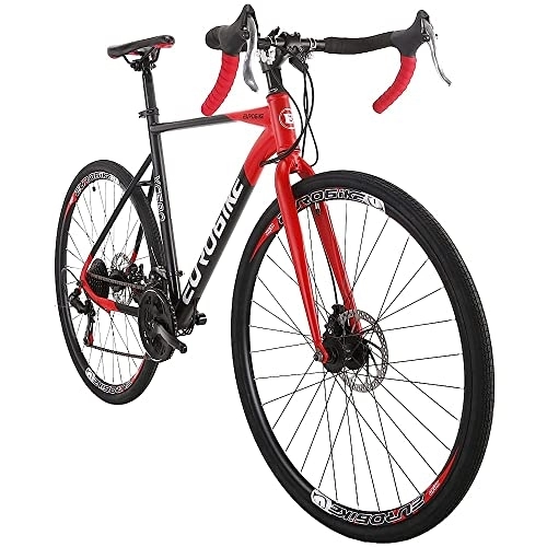 Road Bike : QQW Gravel Bikes for Men, Road Bike for Mens, Bicycle, Commuter Bicycles for Adult / Red