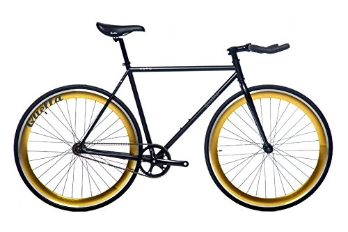 Road Bike : Quella Nero Bike - Black / Gold, Medium / Large / 58 cm