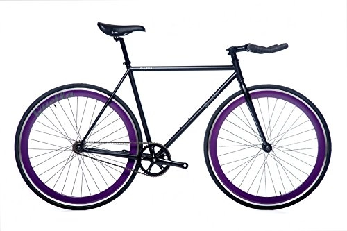 Road Bike : Quella Nero Bike - Black / Purple, Small / Medium / 54 cm