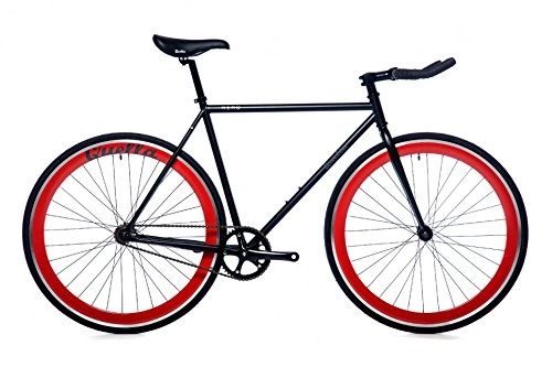 Road Bike : Quella Nero Bike - Black / Red, Small / Medium / 54 cm