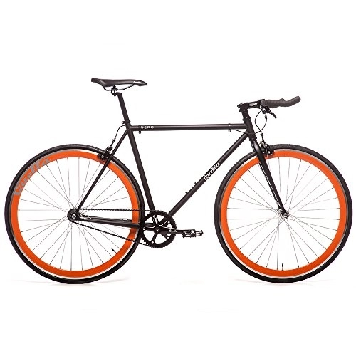 Road Bike : Quella Nero Orange (51cm) Fixie Fixed Gear Single Speed Commuter Bicycle
