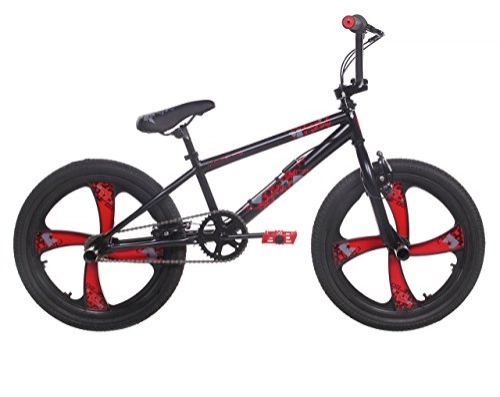 Road Bike : RAD Outcast Mag, Boys Bmx Bike, 20 Inch Wheel, Charcoal Black / Red