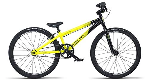 Road Bike : Radio Cobalt Mini 2019 Race BMX Bike (17.5" - Black / Neon Yellow)