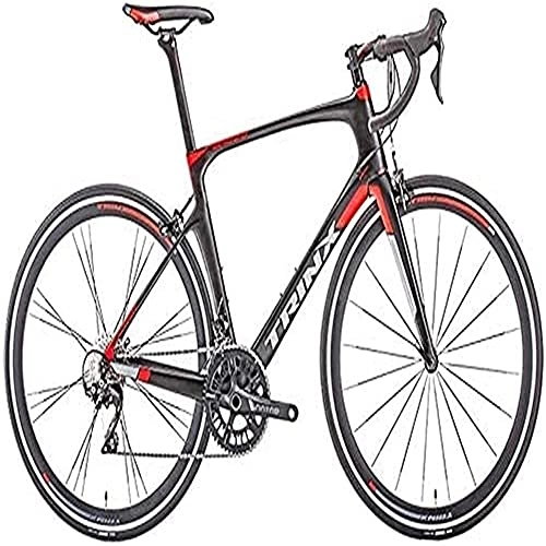 Road Bike : redRoad bike Ms, Male Road, 22 speed ultra light carbon fiber, 700C hybrid road rim sports car, the overlapping position of the rear fork effectively absorbs vibration and improves comfort