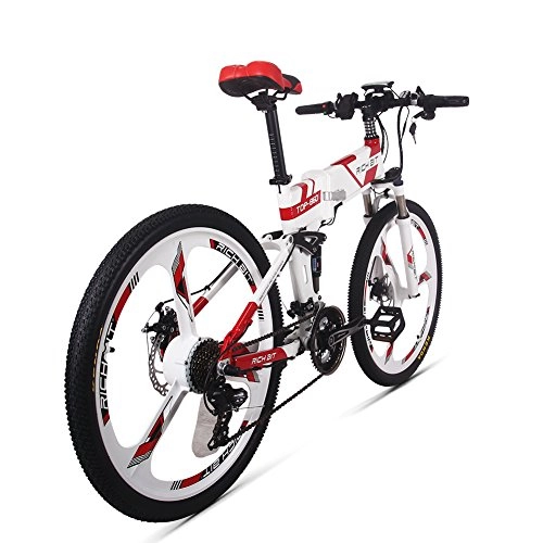 Road Bike : RICH BIT Electric Bicycle RT-860 250W 36V 12.8Ah Folding Bicycle LCD Smart e-bike
