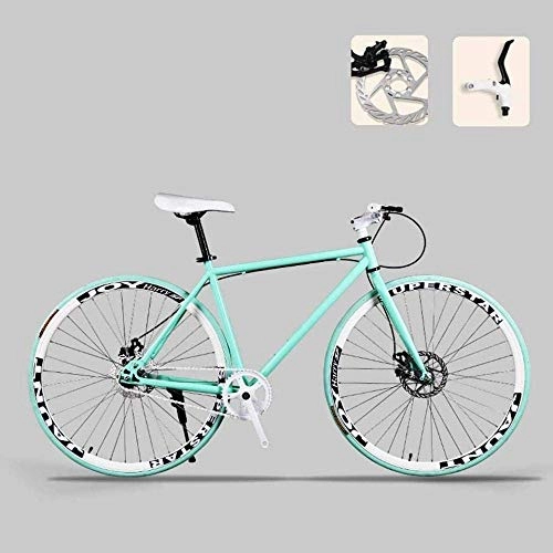 Road Bike : Road Bicycle, 26 inch Bikes, Double Disc Brake, High Carbon Steel Frame, Road Bicycle Racing, Men's and Women Adult 6-6 fengong