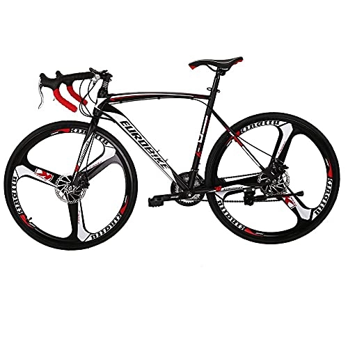 Road Bike : Road Bike 700C Wheel For Men and Women Adult Racing Bicycle Dual Disc Brake (54cm frame magnesium wheel)